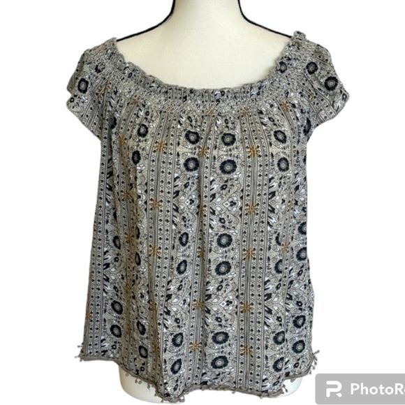 American Eagle Boho Off The Shoulder Top - Picture 1 of 6